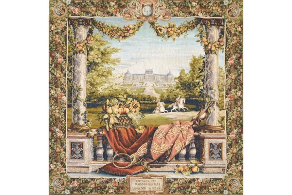 Gobelín Tapisserie Terrasse au  chateau